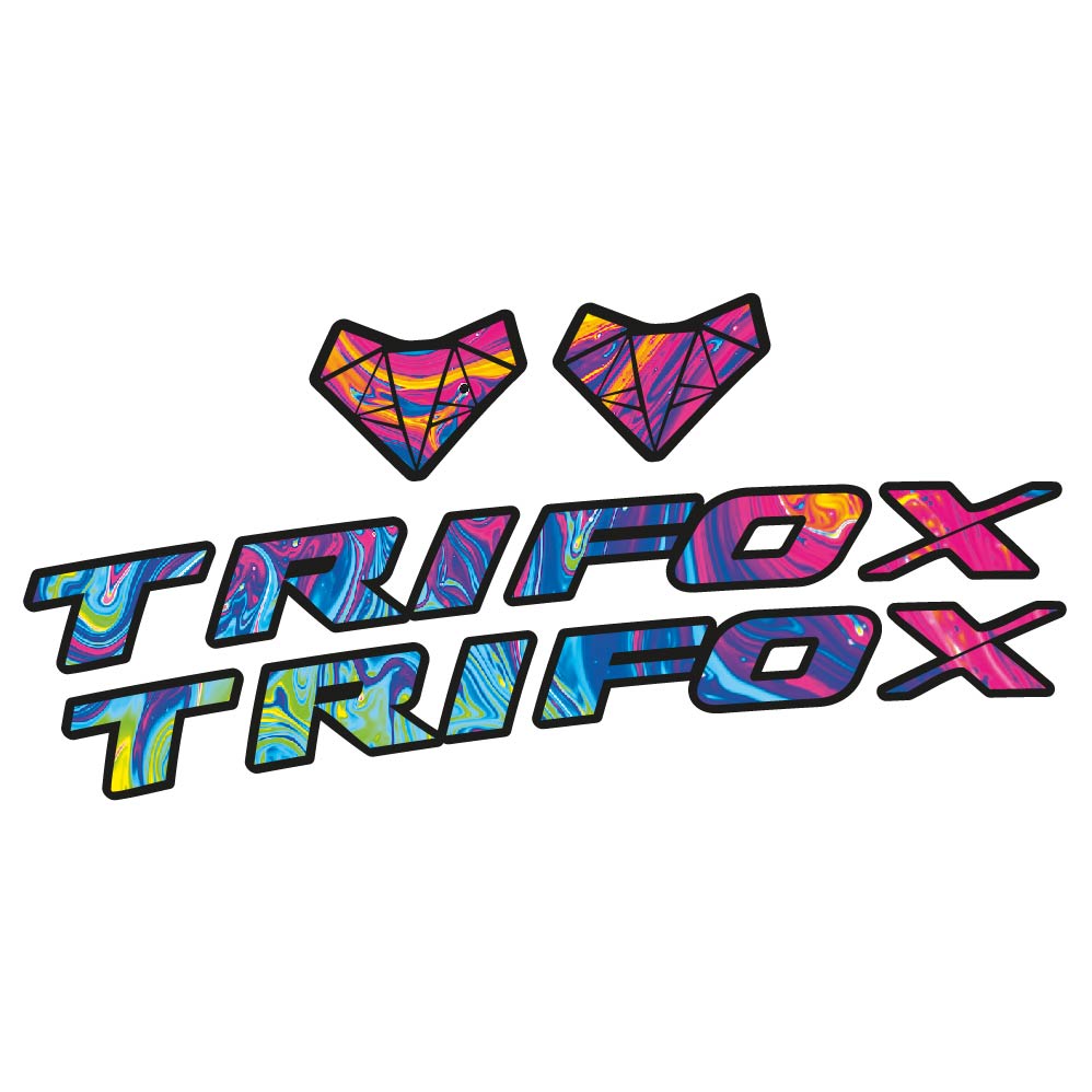 Aufkleber Trifox RHB200, Lenker, Fahrradaufkleber Vinyl