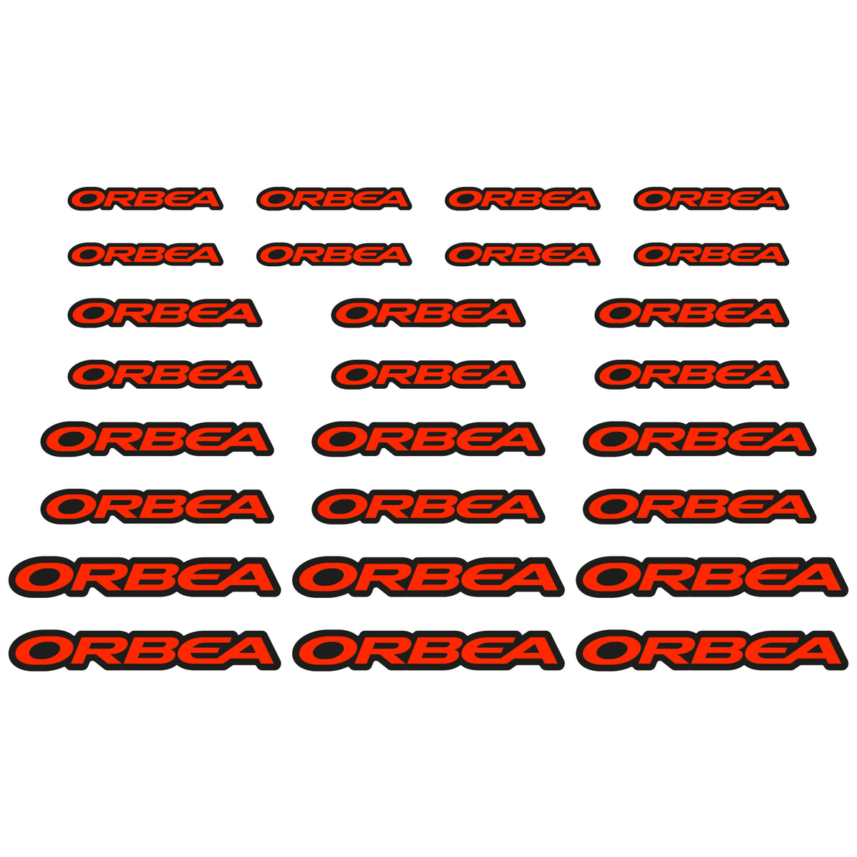 Aufkleber, Orbea-Logo, Helm, Fahrradaufkleber, Vinyl