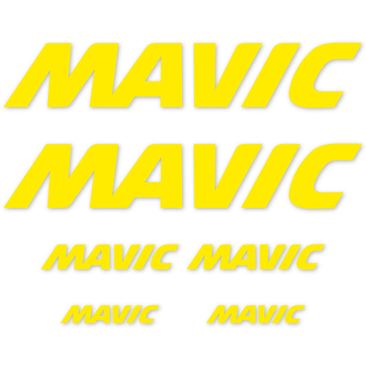 Yellow decal for Mavic helmet – bike sticker vinyl