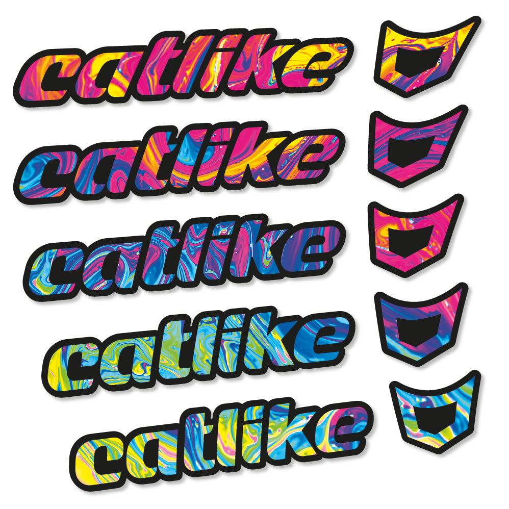 Aufkleber Catlike, Helm, Fahrradaufkleber Vinyl