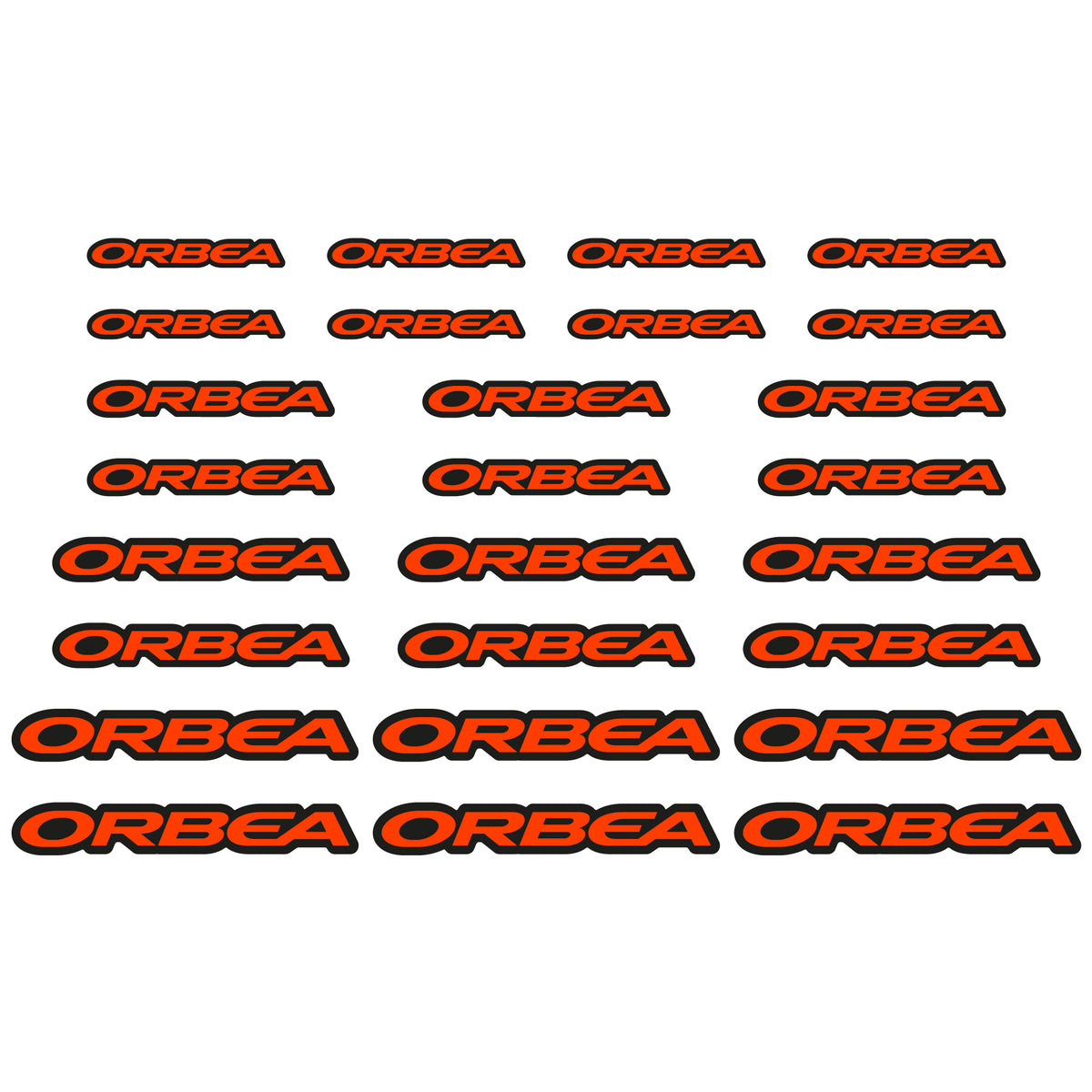 Aufkleber, Orbea-Logo, Helm, Fahrradaufkleber, Vinyl