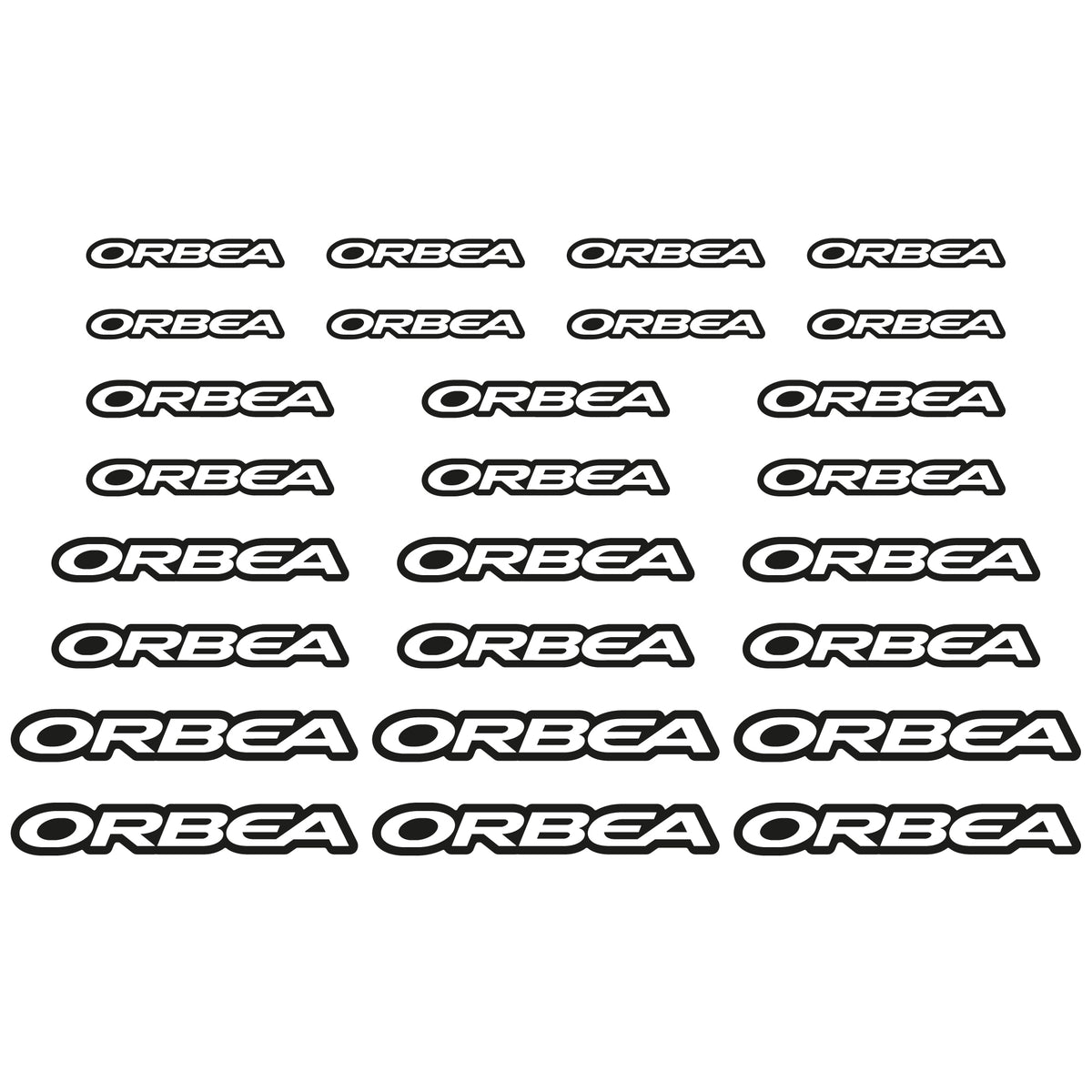 Aufkleber, Orbea-Logo, Helm, Fahrradaufkleber, Vinyl
