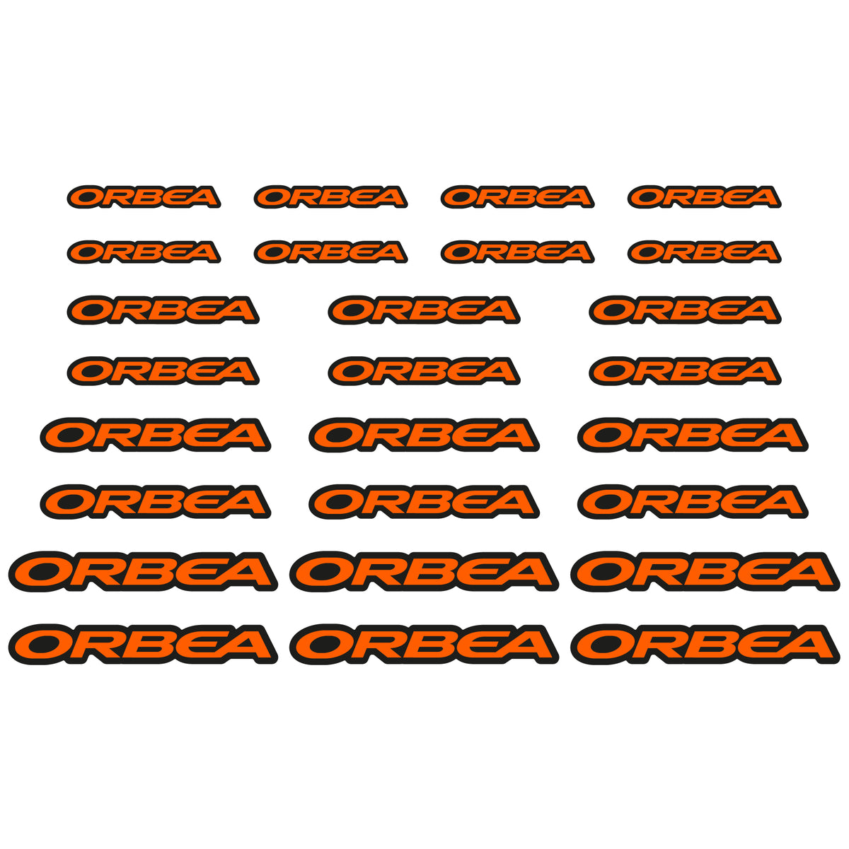 Aufkleber, Orbea-Logo, Helm, Fahrradaufkleber, Vinyl