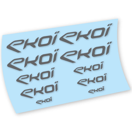 Trafc Grey decal for Ekoi helmet – bike sticker vinyl
