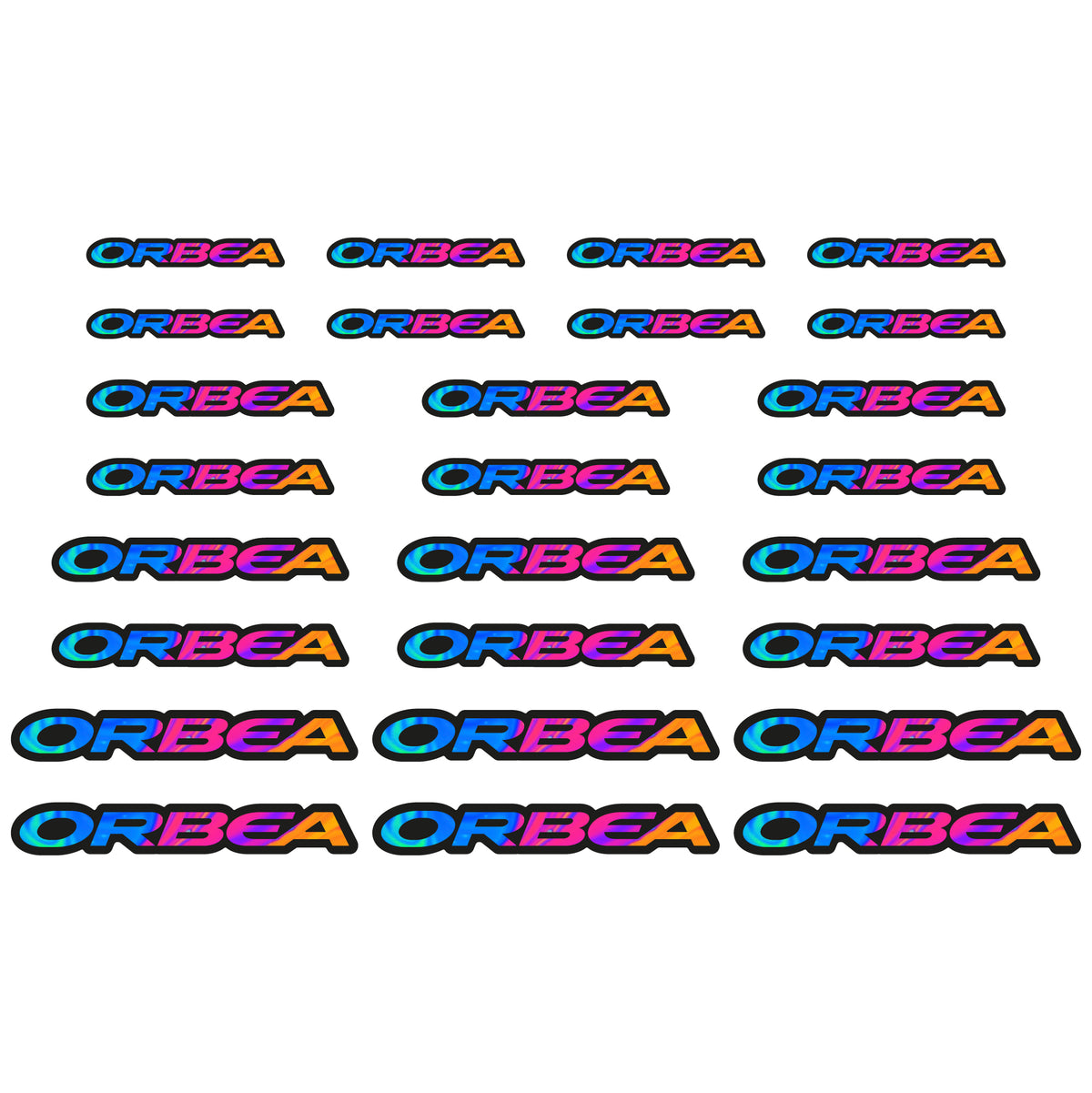 Aufkleber, Orbea-Logo, Helm, Fahrradaufkleber, Vinyl