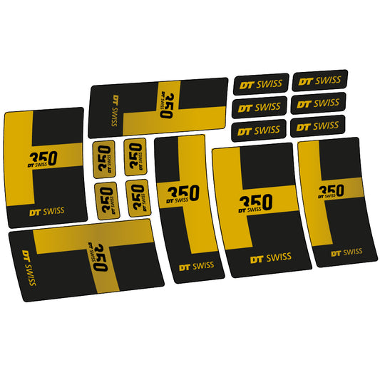 Gold decal for DT Swiss 350 2021 hub – bike sticker vinyl