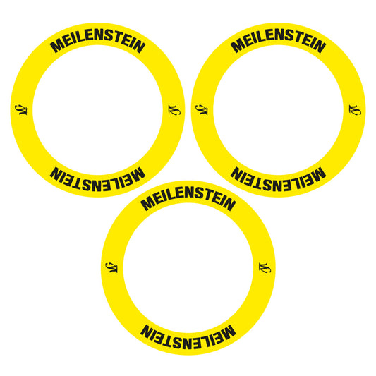 Yellow decal for Lightweight Meilenstein 2020 hub – bike sticker vinyl