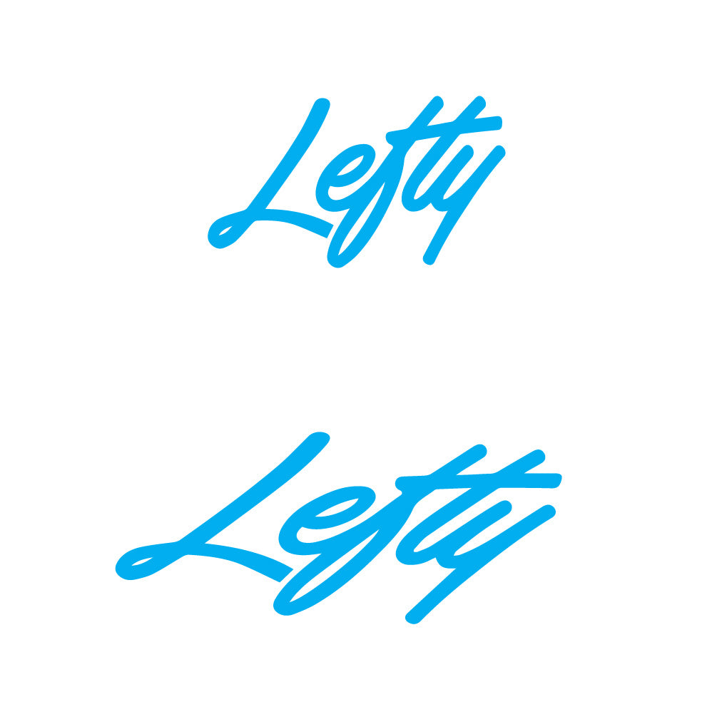 Aufkleber Lefty, Logo, Fahrradaufkleber Vinyl