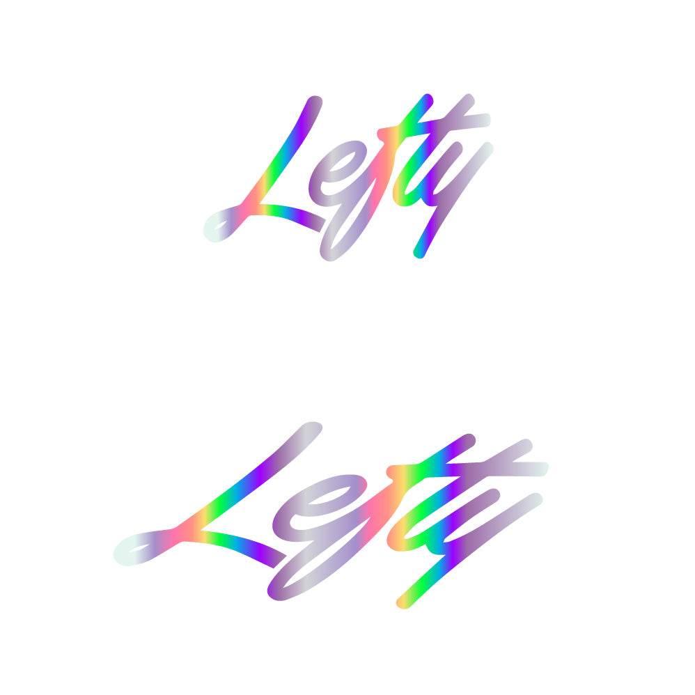 Aufkleber Lefty, Logo, Fahrradaufkleber Vinyl