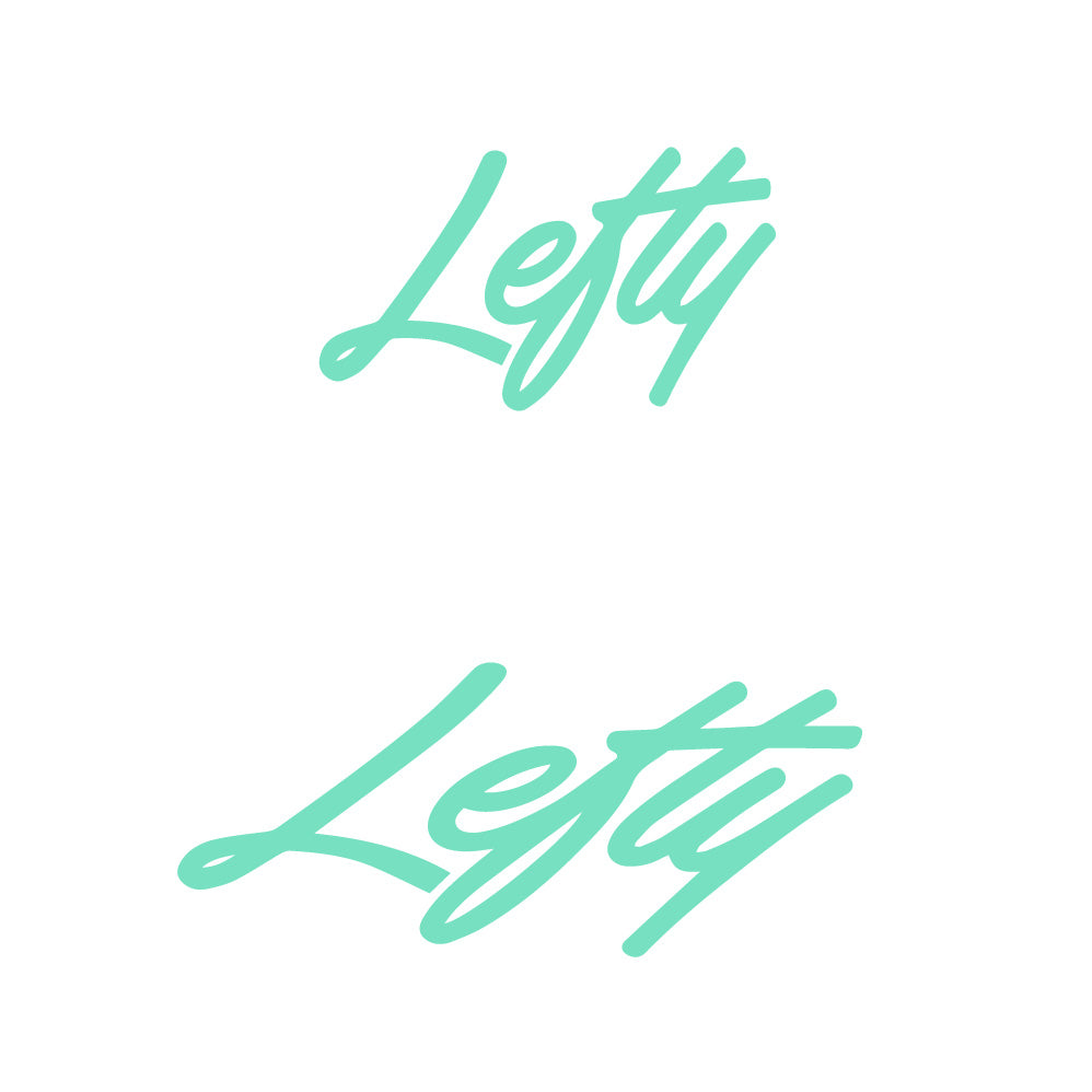 Aufkleber Lefty, Logo, Fahrradaufkleber Vinyl