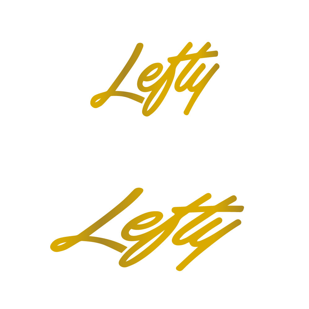 Aufkleber Lefty, Logo, Fahrradaufkleber Vinyl