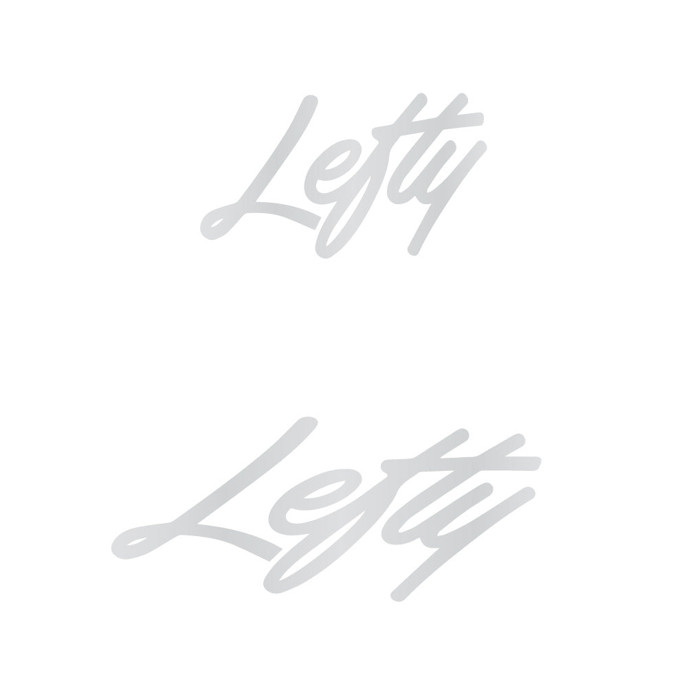 Aufkleber Lefty, Logo, Fahrradaufkleber Vinyl