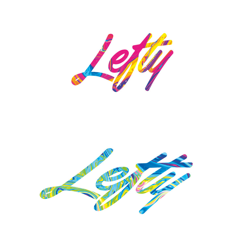 Aufkleber Lefty, Logo, Fahrradaufkleber Vinyl