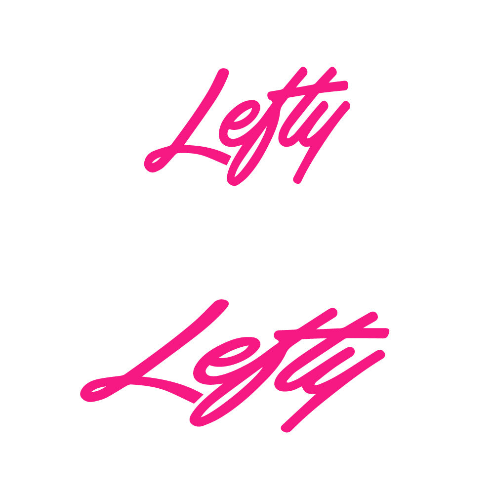 Aufkleber Lefty, Logo, Fahrradaufkleber Vinyl
