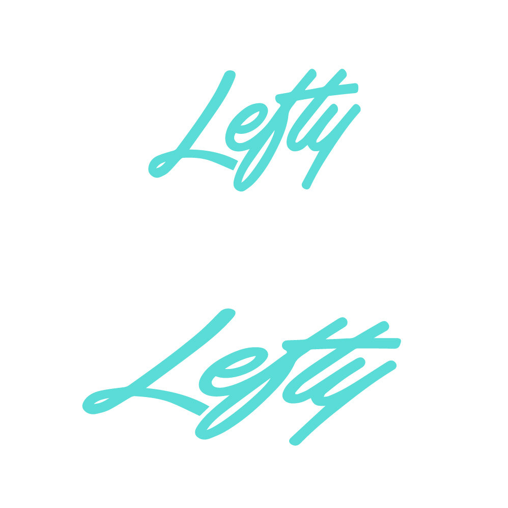 Aufkleber Lefty, Logo, Fahrradaufkleber Vinyl