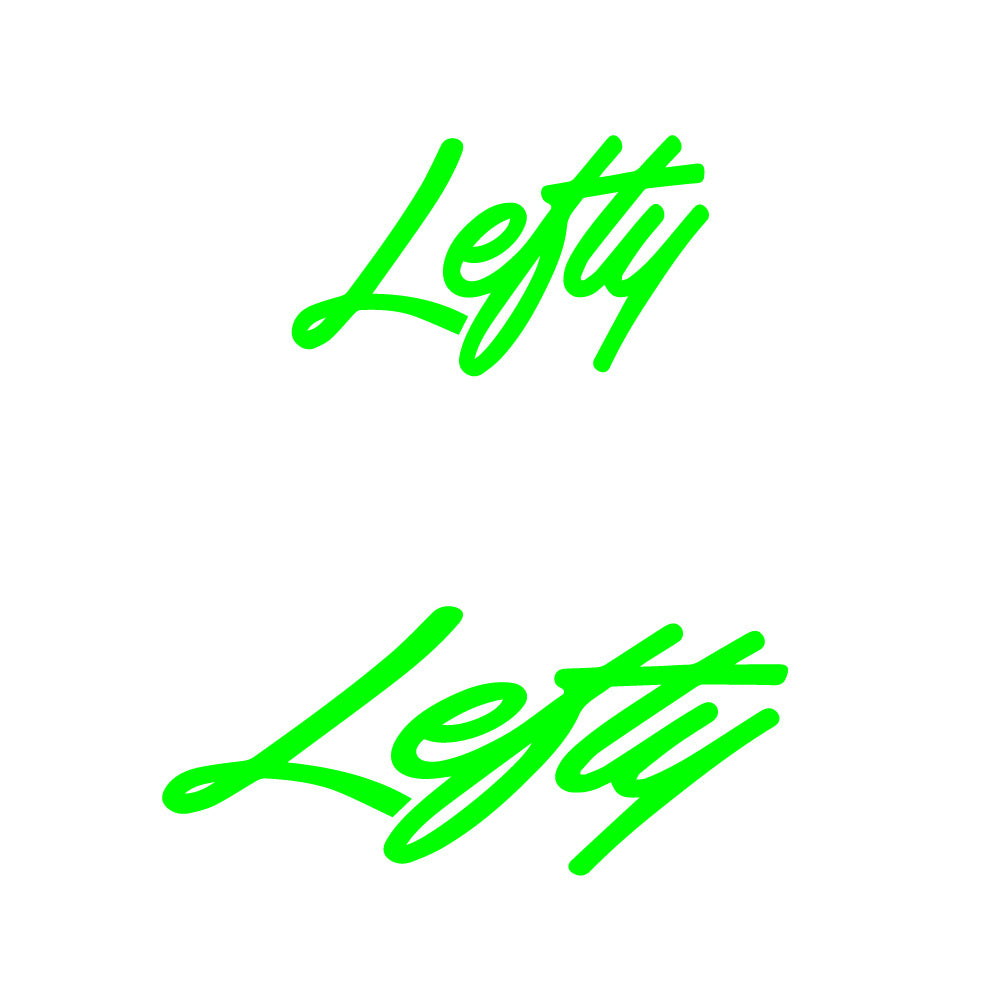 Aufkleber Lefty, Logo, Fahrradaufkleber Vinyl