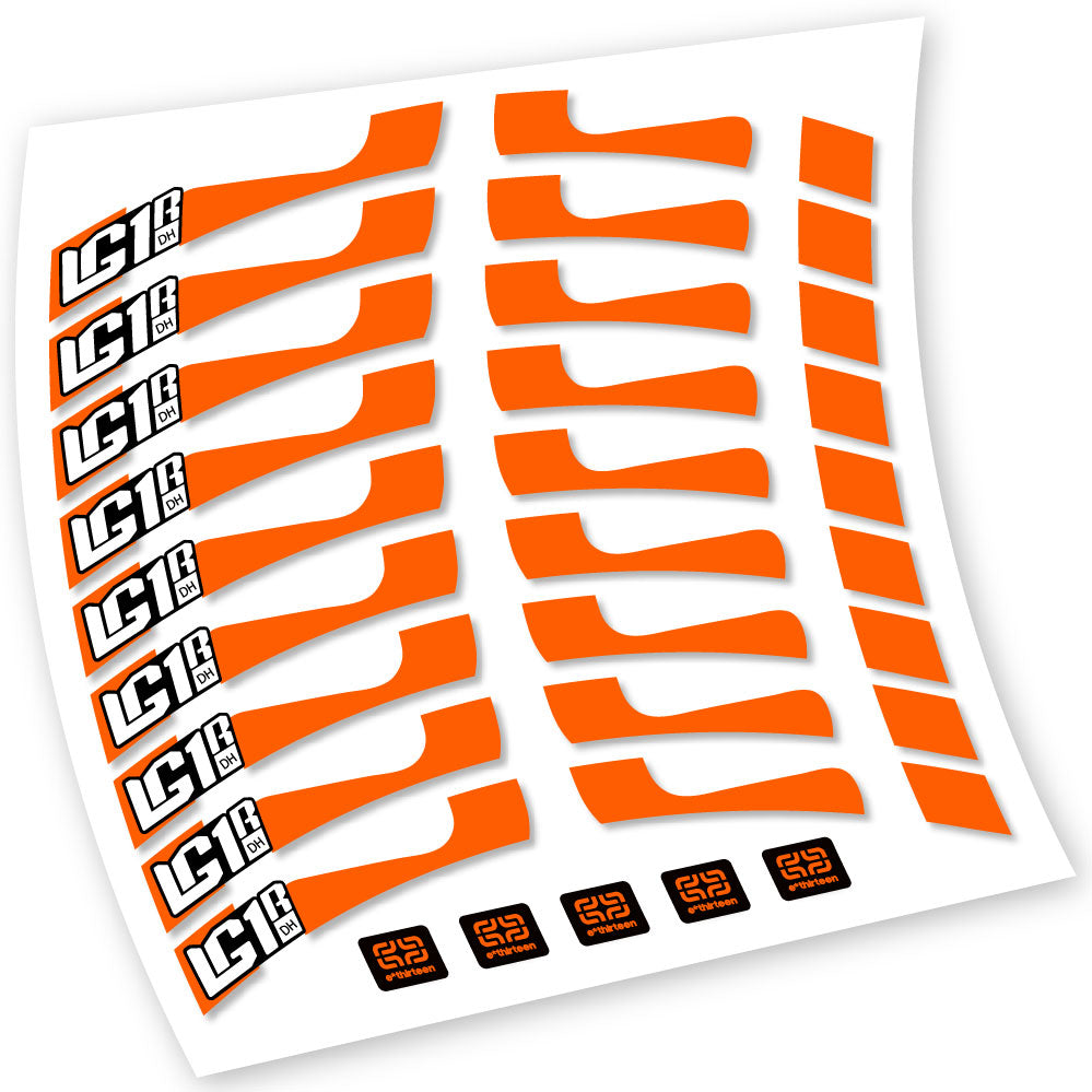 Decals, E-Thirteen LG1 DH, MTB Wheel, Bike sticker vinyl