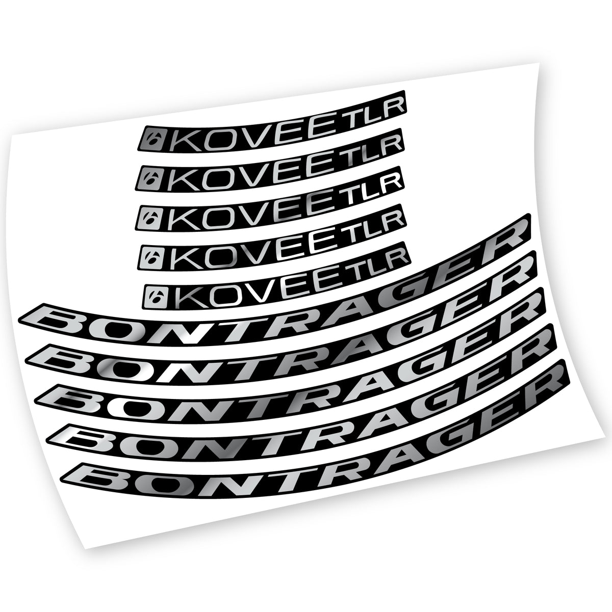 Aufkleber, Bontrager Kovee TLR 2021, MTB-Rad, Fahrradaufkleber Vinyl