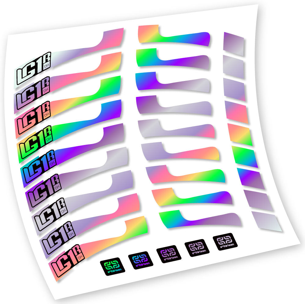 Decals, E-Thirteen LG1 DH, MTB Wheel, Bike sticker vinyl