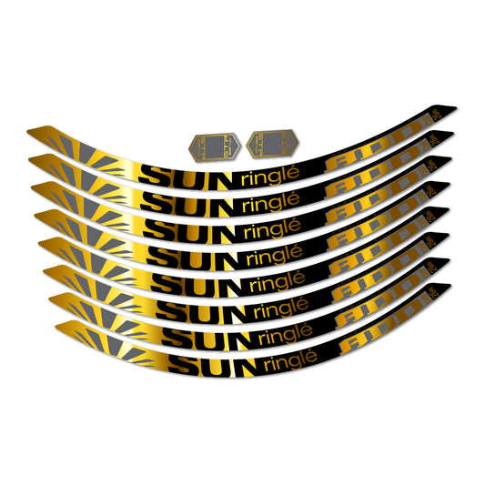 Chrome Gold decal for Sun Ringle ADD Comp 2017-2018 MTB wheel 26" – bike sticker vinyl