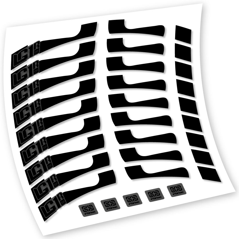 Decals, E-Thirteen LG1 DH, MTB Wheel, Bike sticker vinyl