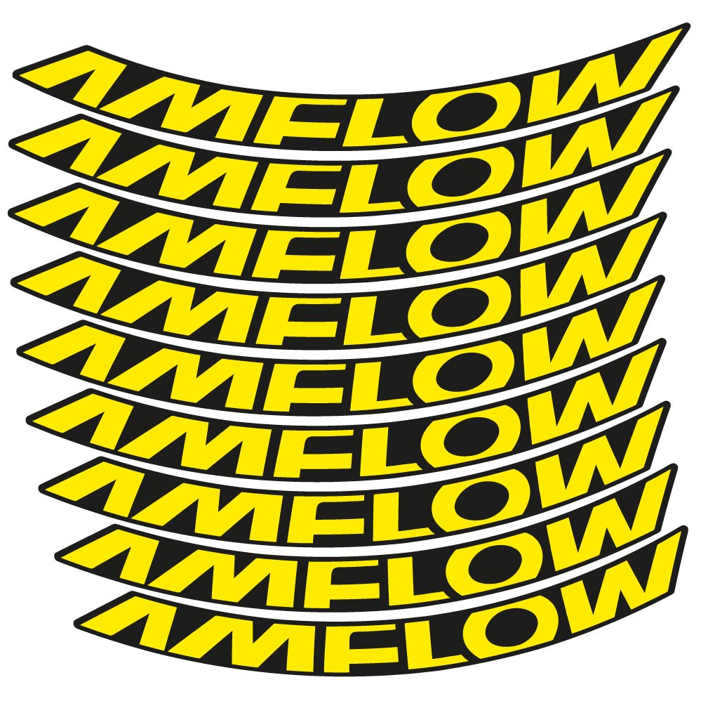 Decal Amflow 2024, MTB Wheel 29, bike sticker vinyl