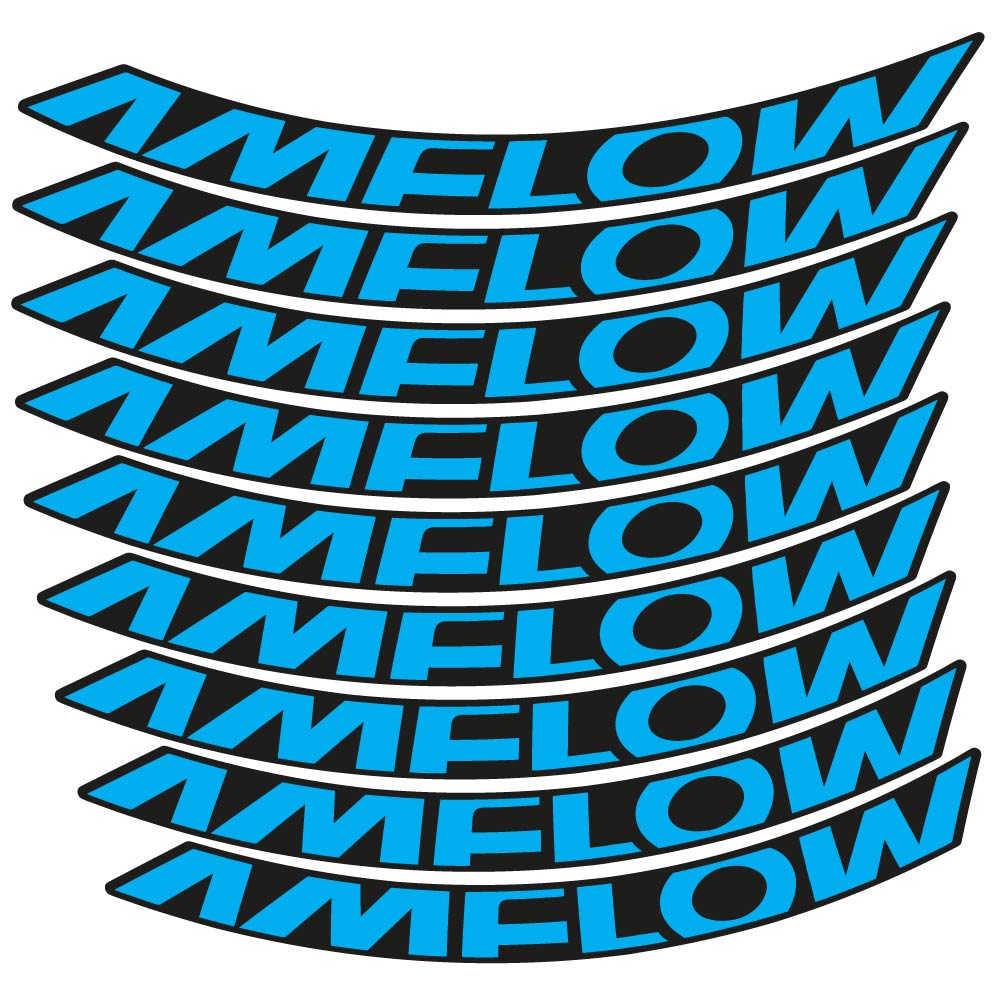 Decal Amflow 2024, MTB Wheel 29, bike sticker vinyl