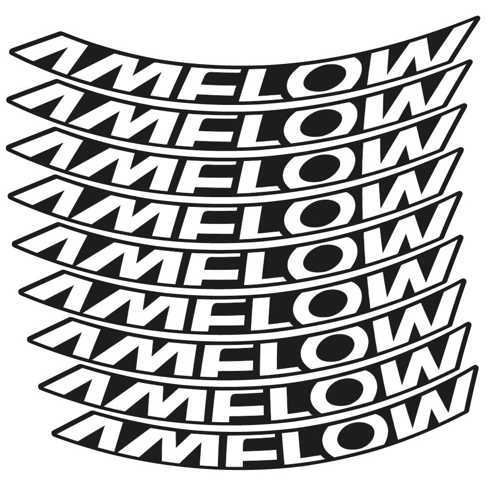 Decal Amflow 2024, MTB Wheel 29, bike sticker vinyl