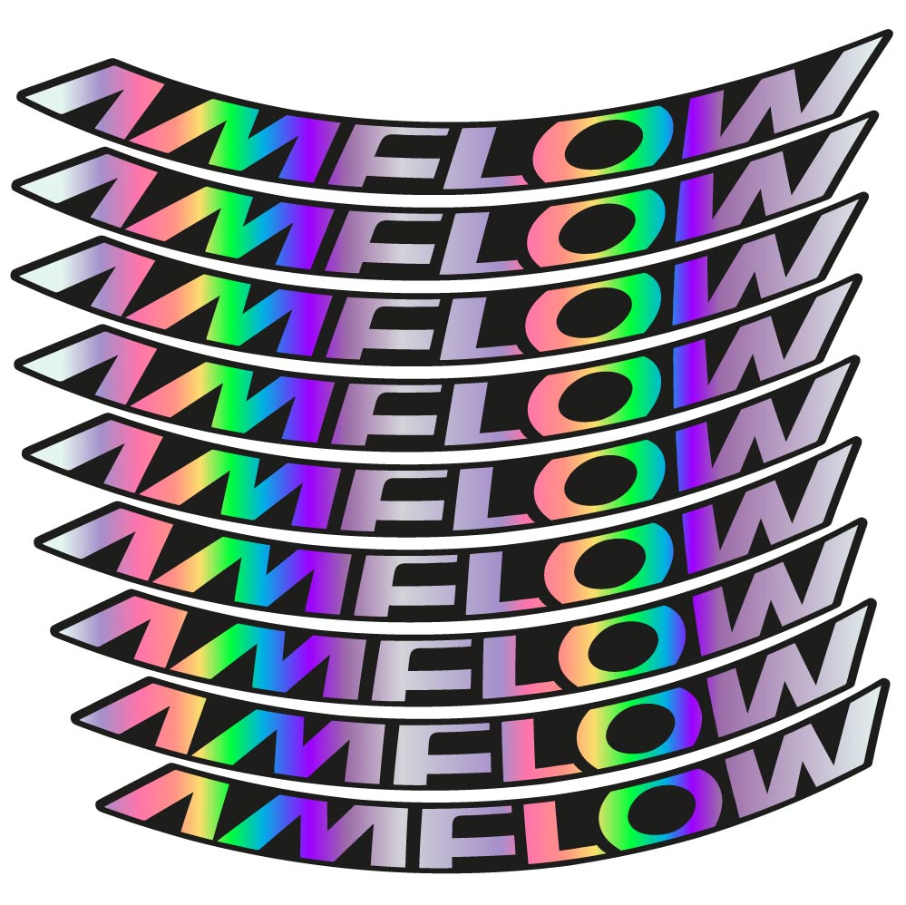 Decal Amflow 2024, MTB Wheel 29, bike sticker vinyl