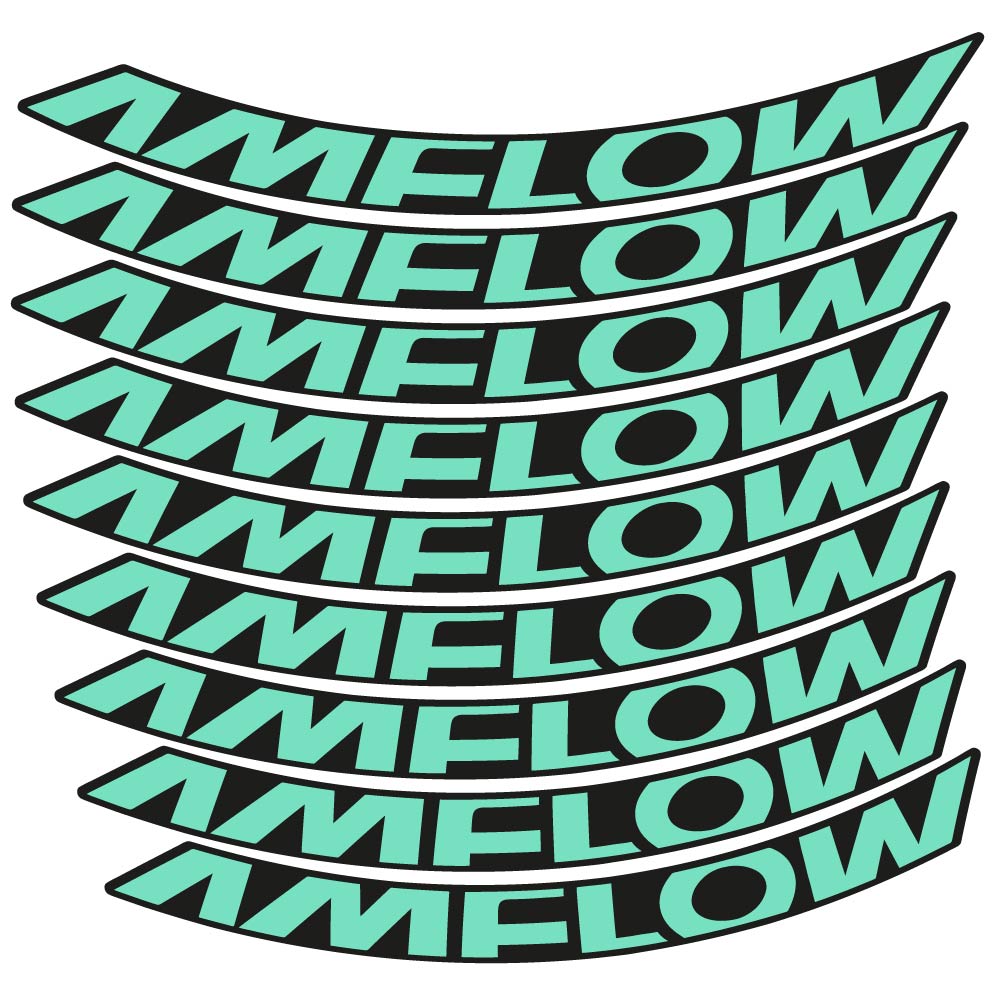 Decal Amflow 2024, MTB Wheel 29, bike sticker vinyl