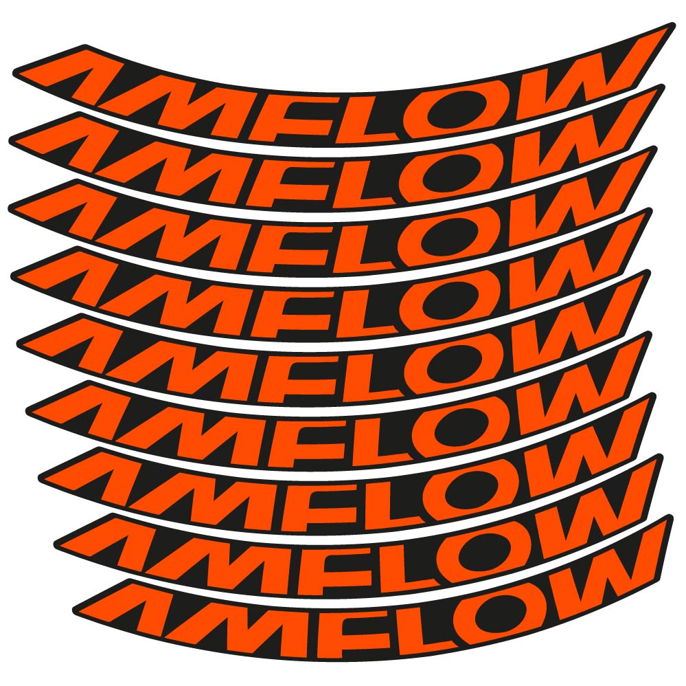 Decal Amflow 2024, MTB Wheel 29, bike sticker vinyl