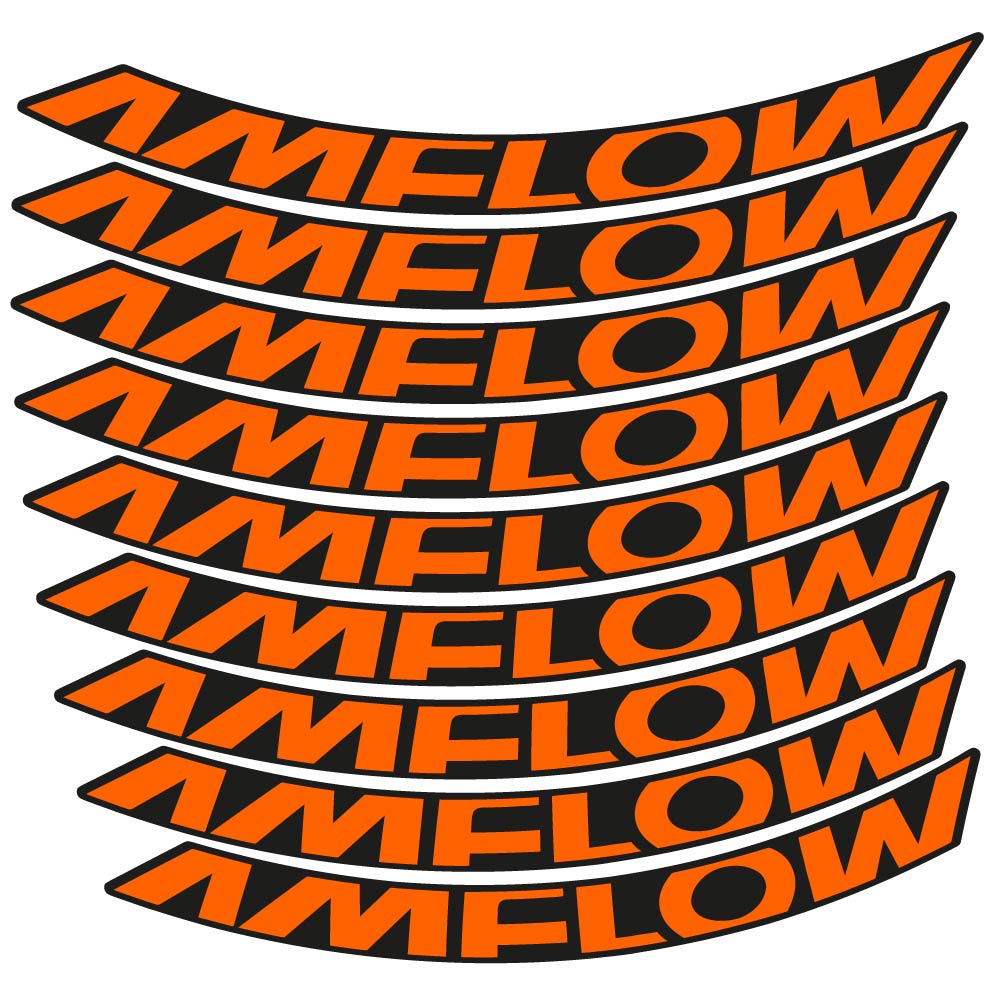 Decal Amflow 2024, MTB Wheel 29, bike sticker vinyl