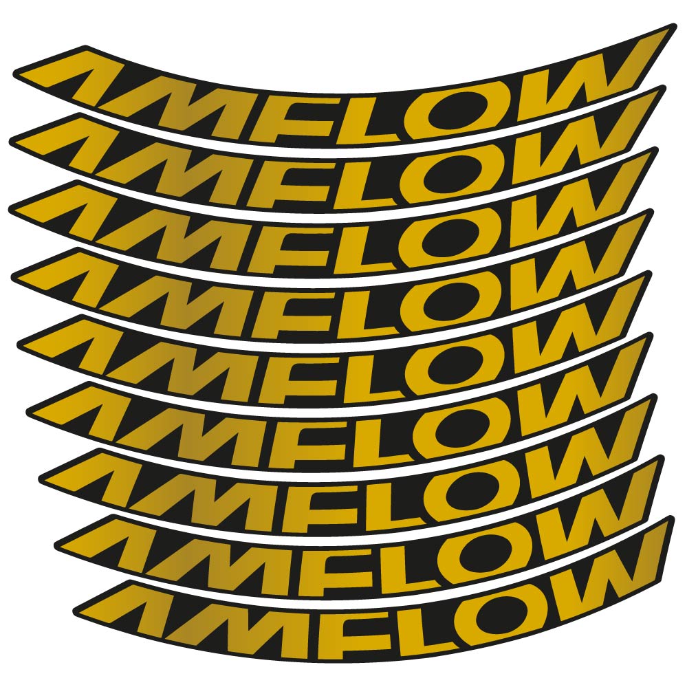 Decal Amflow 2024, MTB Wheel 29, bike sticker vinyl