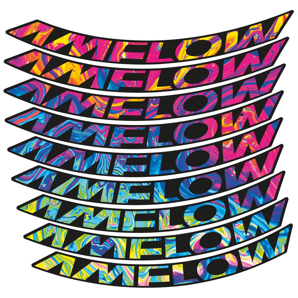 Decal Amflow 2024, MTB Wheel 29, bike sticker vinyl