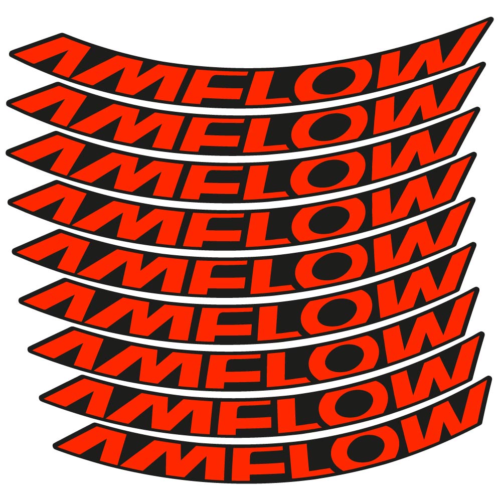 Decal Amflow 2024, MTB Wheel 29, bike sticker vinyl