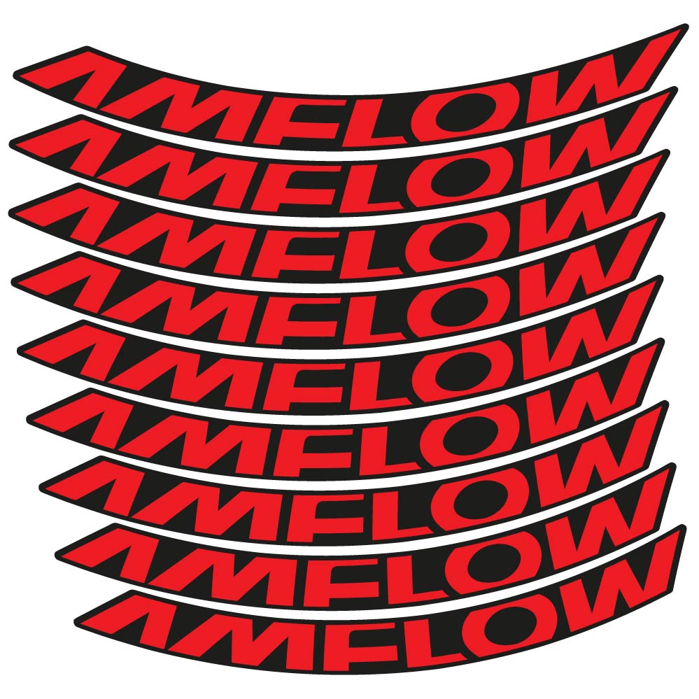 Decal Amflow 2024, MTB Wheel 29, bike sticker vinyl