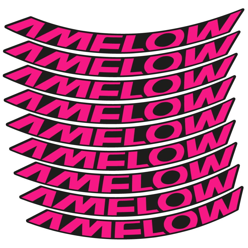 Decal Amflow 2024, MTB Wheel 29, bike sticker vinyl