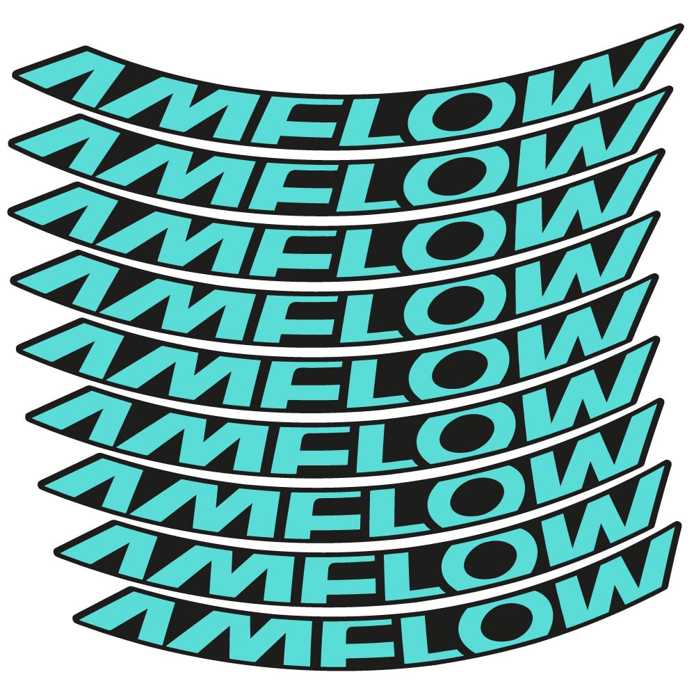 Decal Amflow 2024, MTB Wheel 29, bike sticker vinyl