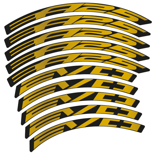 Gold decal for BH Evo A25 MTB wheel 29" – bike sticker vinyl