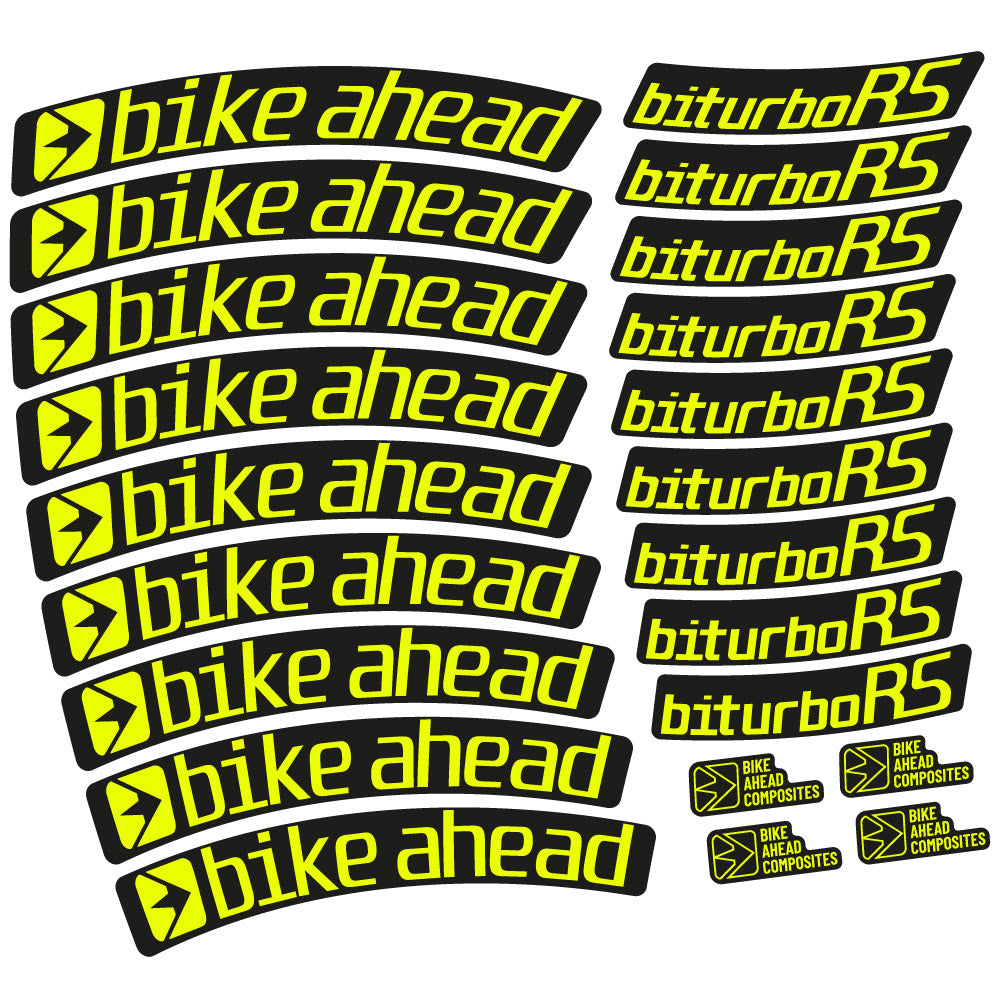 Decal Bike Ahead Biturbo RS 2017, MTB Wheel 29, bike sticker vinyl