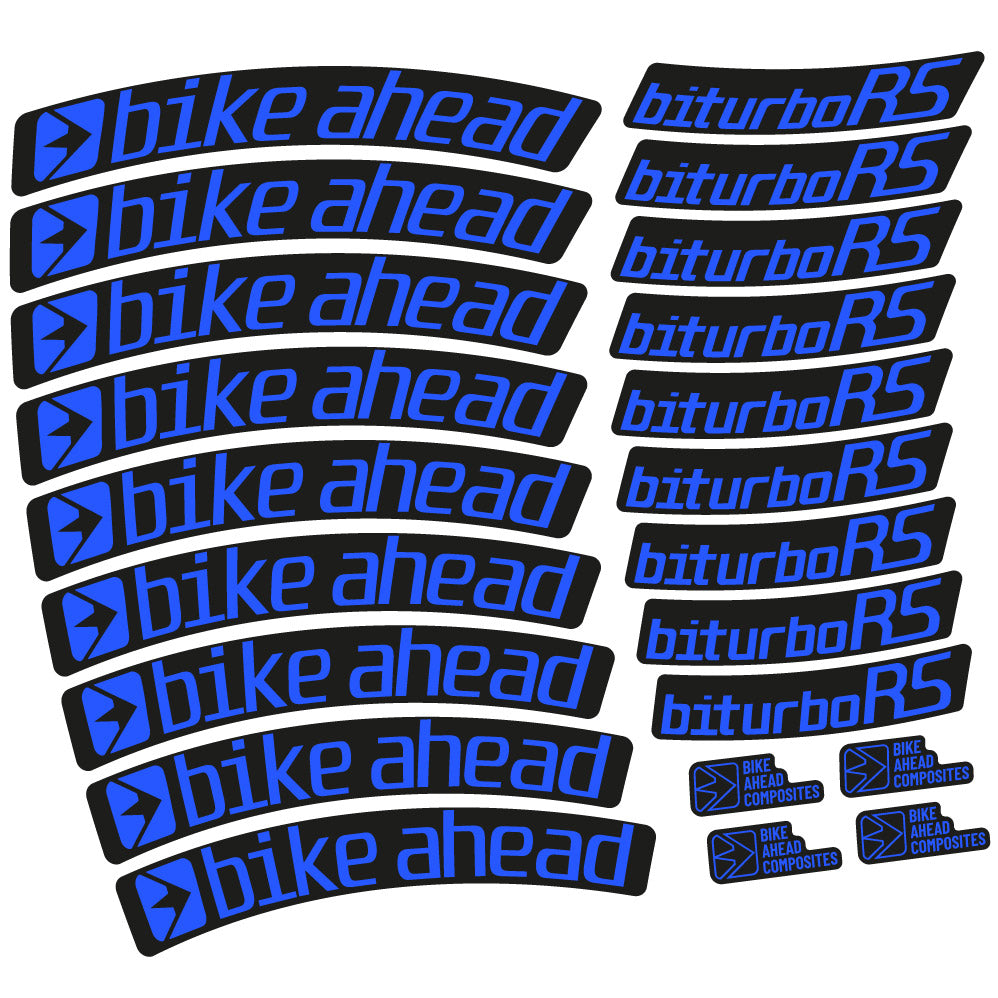 Decal Bike Ahead Biturbo RS 2017, MTB Wheel 29, bike sticker vinyl