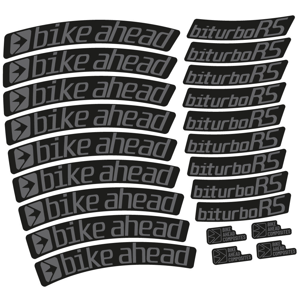 Decal Bike Ahead Biturbo RS 2017, MTB Wheel 29, bike sticker vinyl