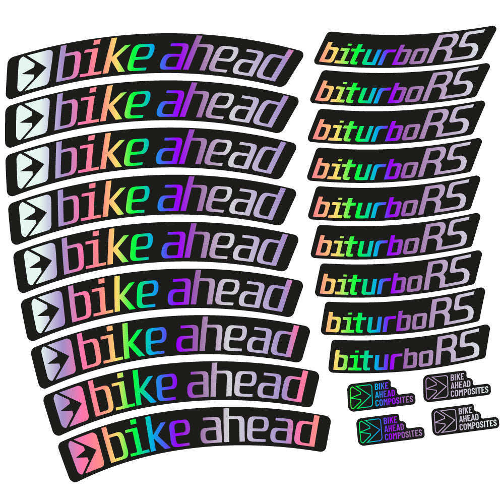 Decal Bike Ahead Biturbo RS 2017, MTB Wheel 29, bike sticker vinyl