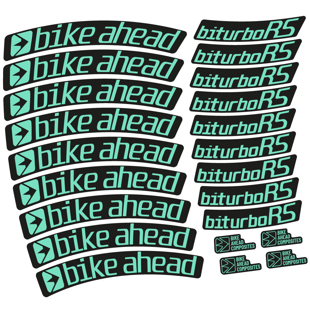 Decal Bike Ahead Biturbo RS 2017, MTB Wheel 29, bike sticker vinyl