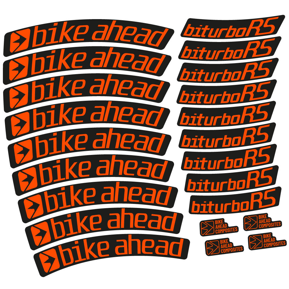 Decal Bike Ahead Biturbo RS 2017, MTB Wheel 29, bike sticker vinyl