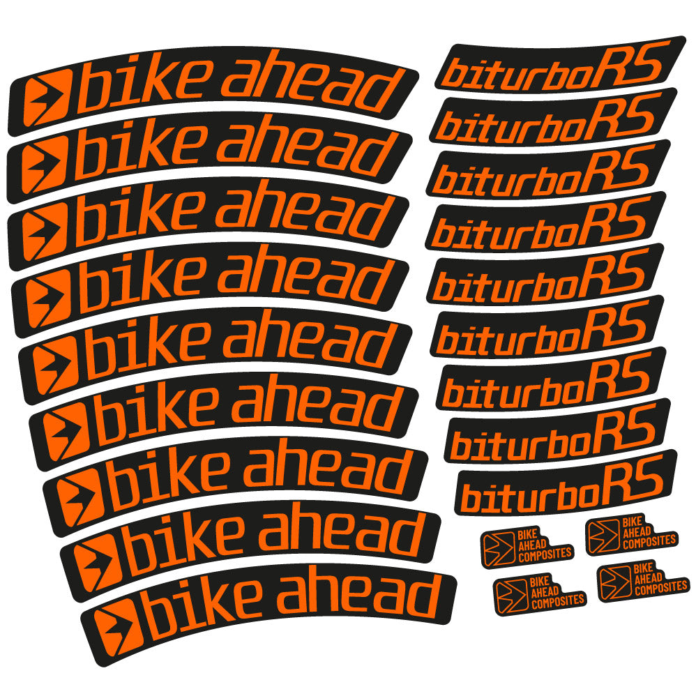 Decal Bike Ahead Biturbo RS 2017, MTB Wheel 29, bike sticker vinyl