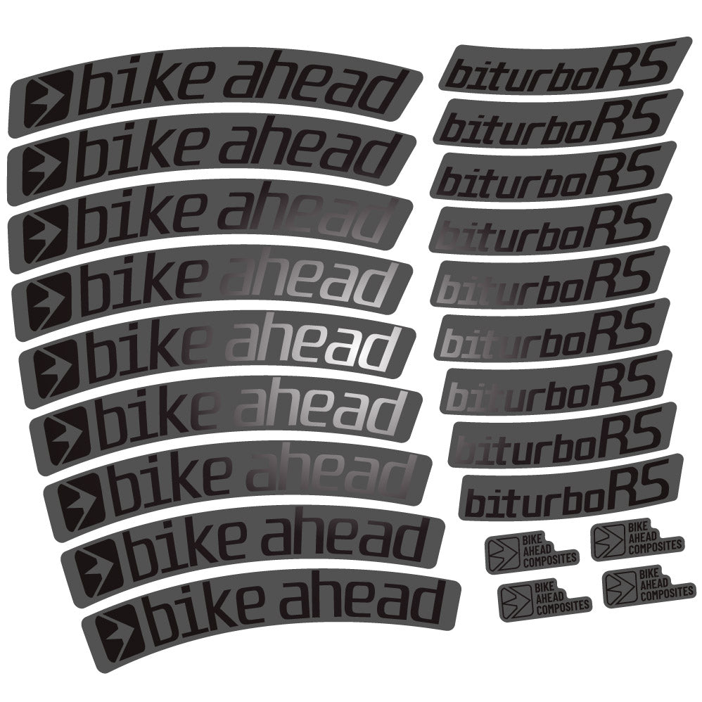 Decal Bike Ahead Biturbo RS 2017, MTB Wheel 29, bike sticker vinyl