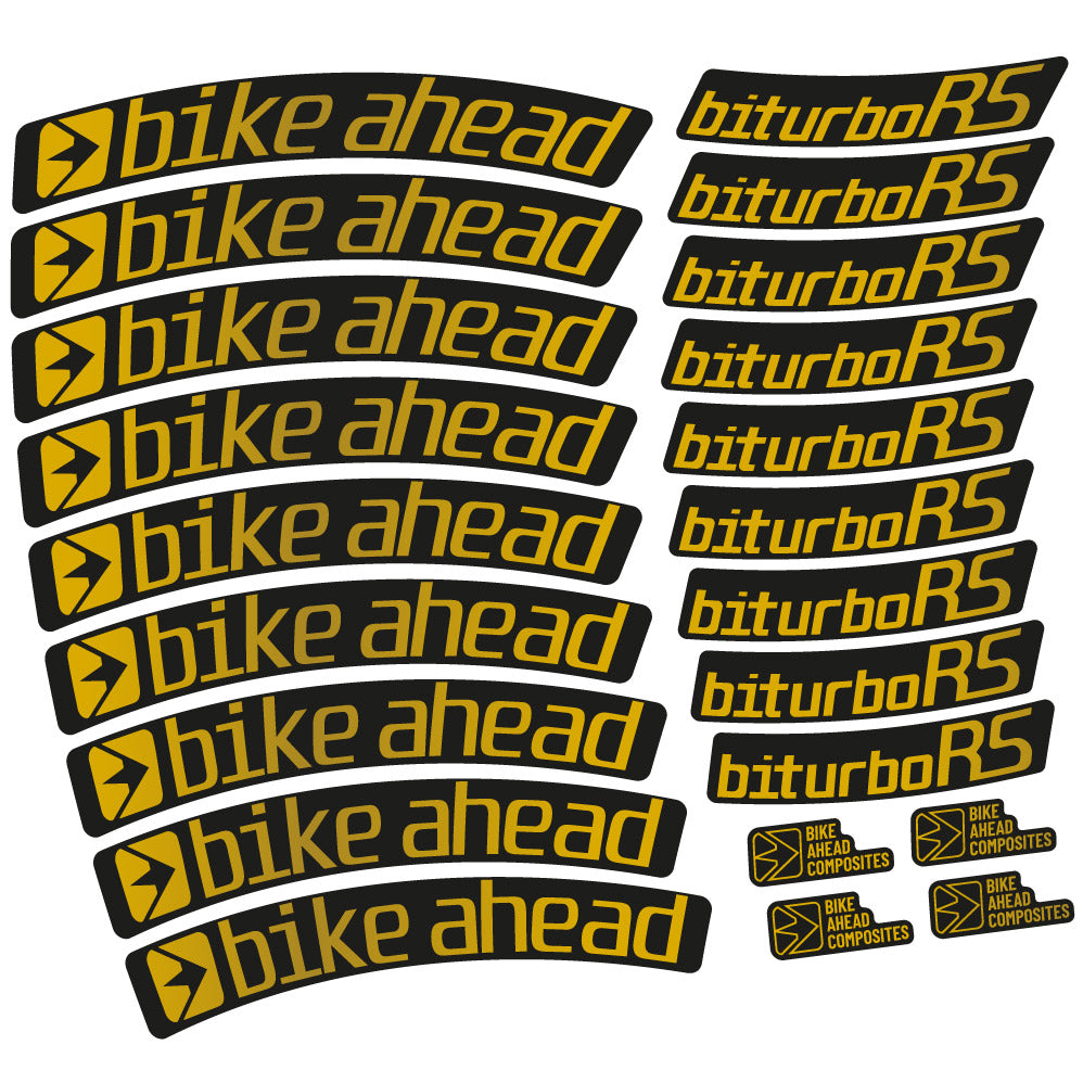 Decal Bike Ahead Biturbo RS 2017, MTB Wheel 29, bike sticker vinyl