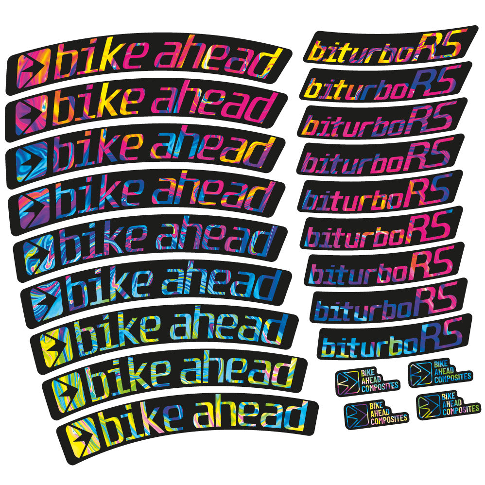 Decal Bike Ahead Biturbo RS 2017, MTB Wheel 29, bike sticker vinyl