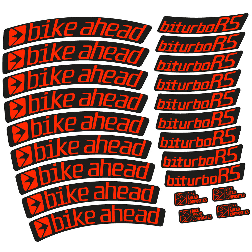 Decal Bike Ahead Biturbo RS 2017, MTB Wheel 29, bike sticker vinyl